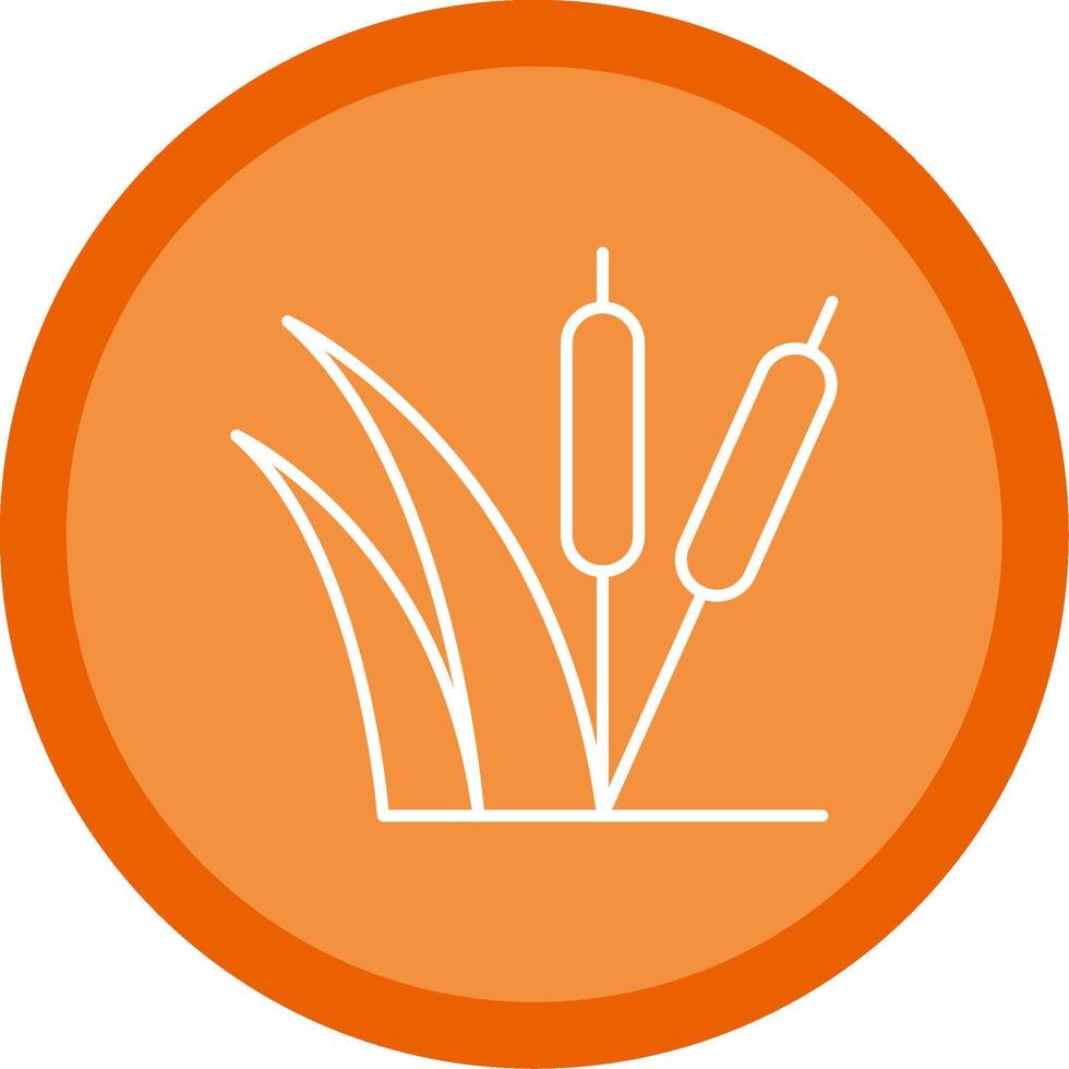 Sedge Line Multi Circle Icon vector