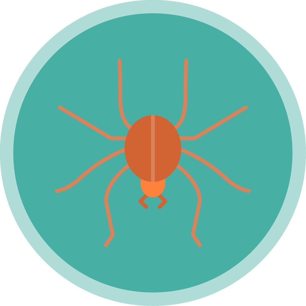 Spider Flat Multi Circle Icon vector