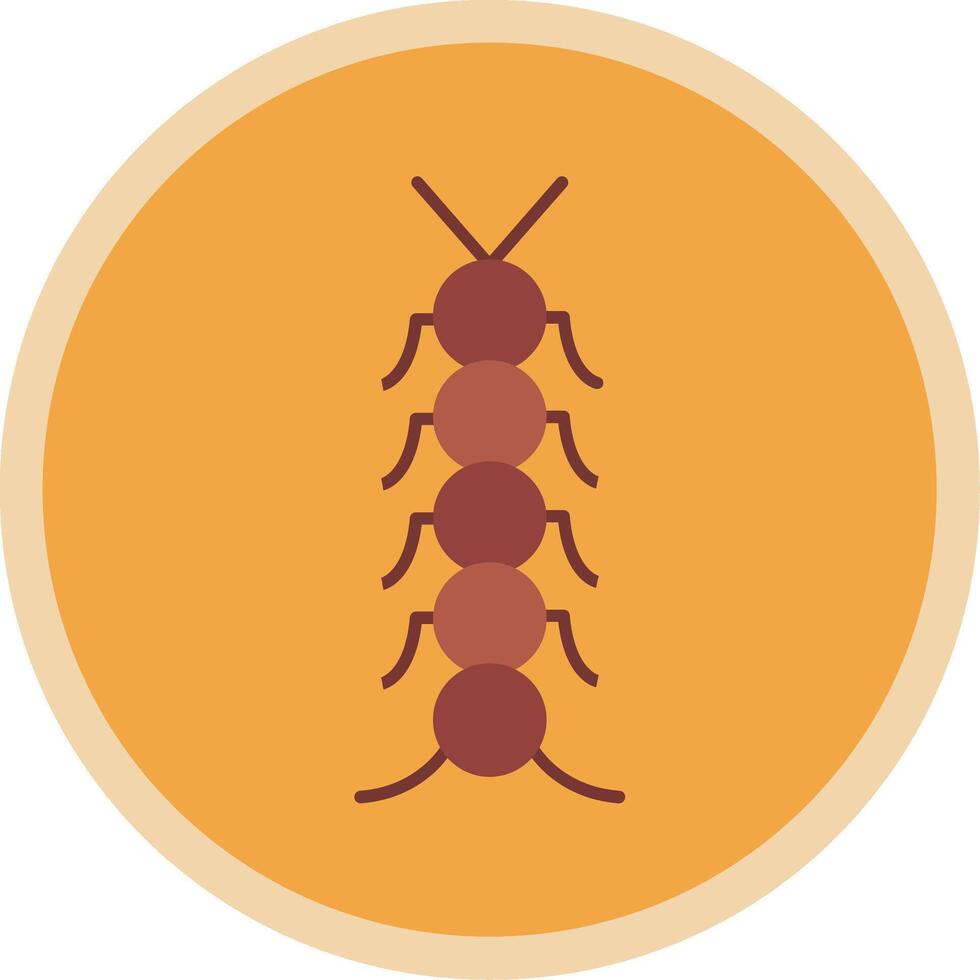 Insect Flat Multi Circle Icon vector