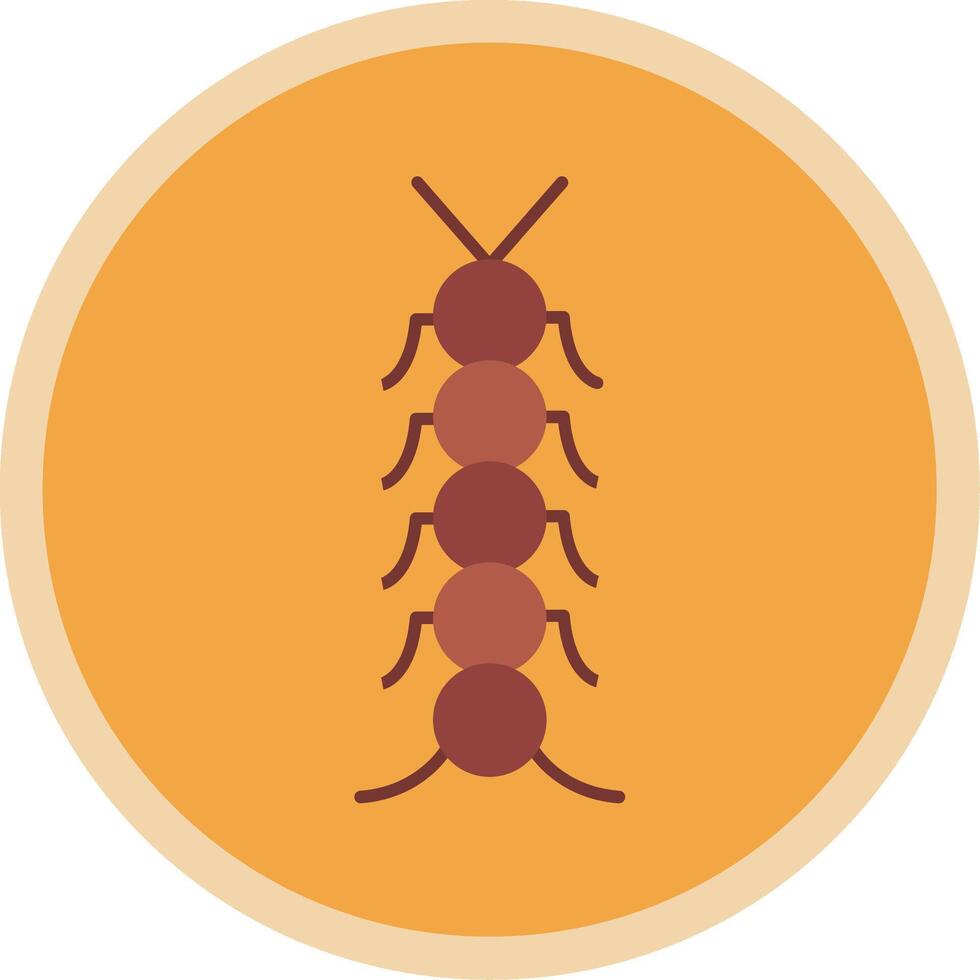 insecto plano multi circulo icono vector