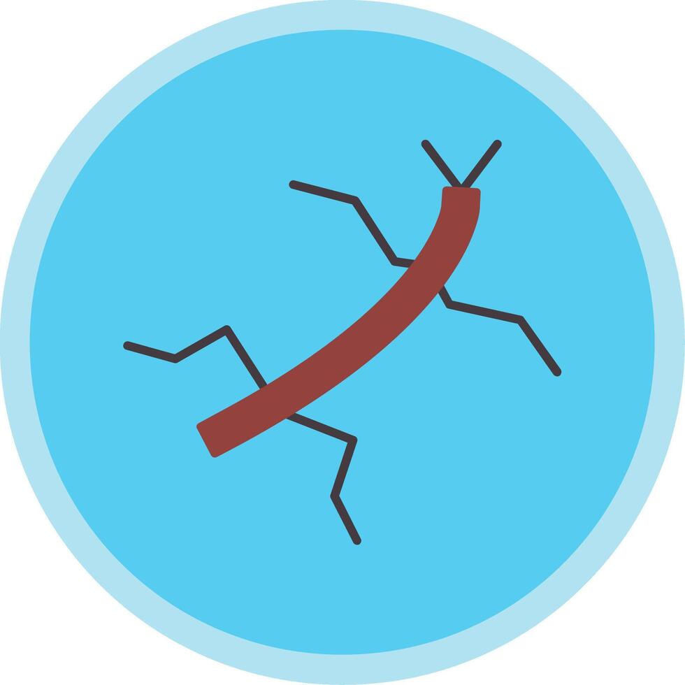 Insect Flat Multi Circle Icon vector