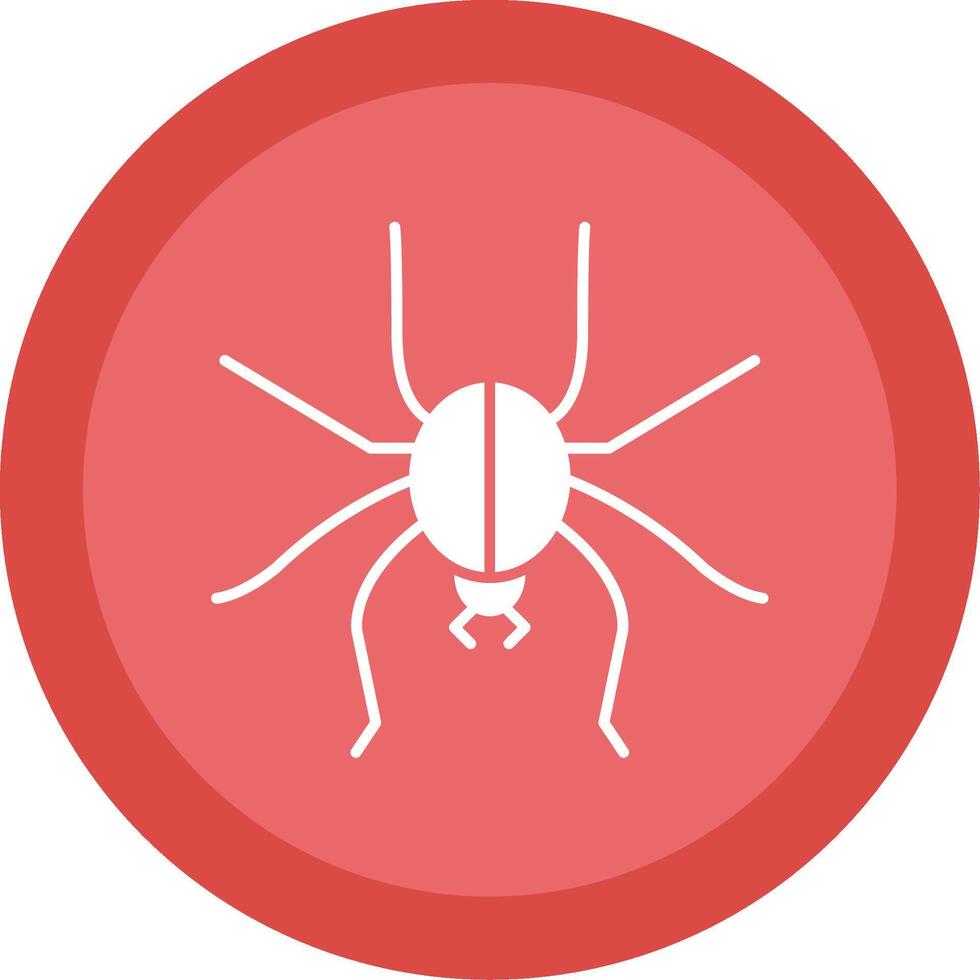 Spider Glyph Multi Circle Icon vector