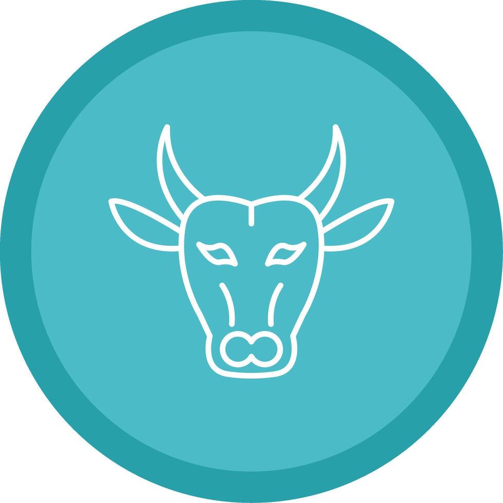 Buffalo Line Multi Circle Icon vector