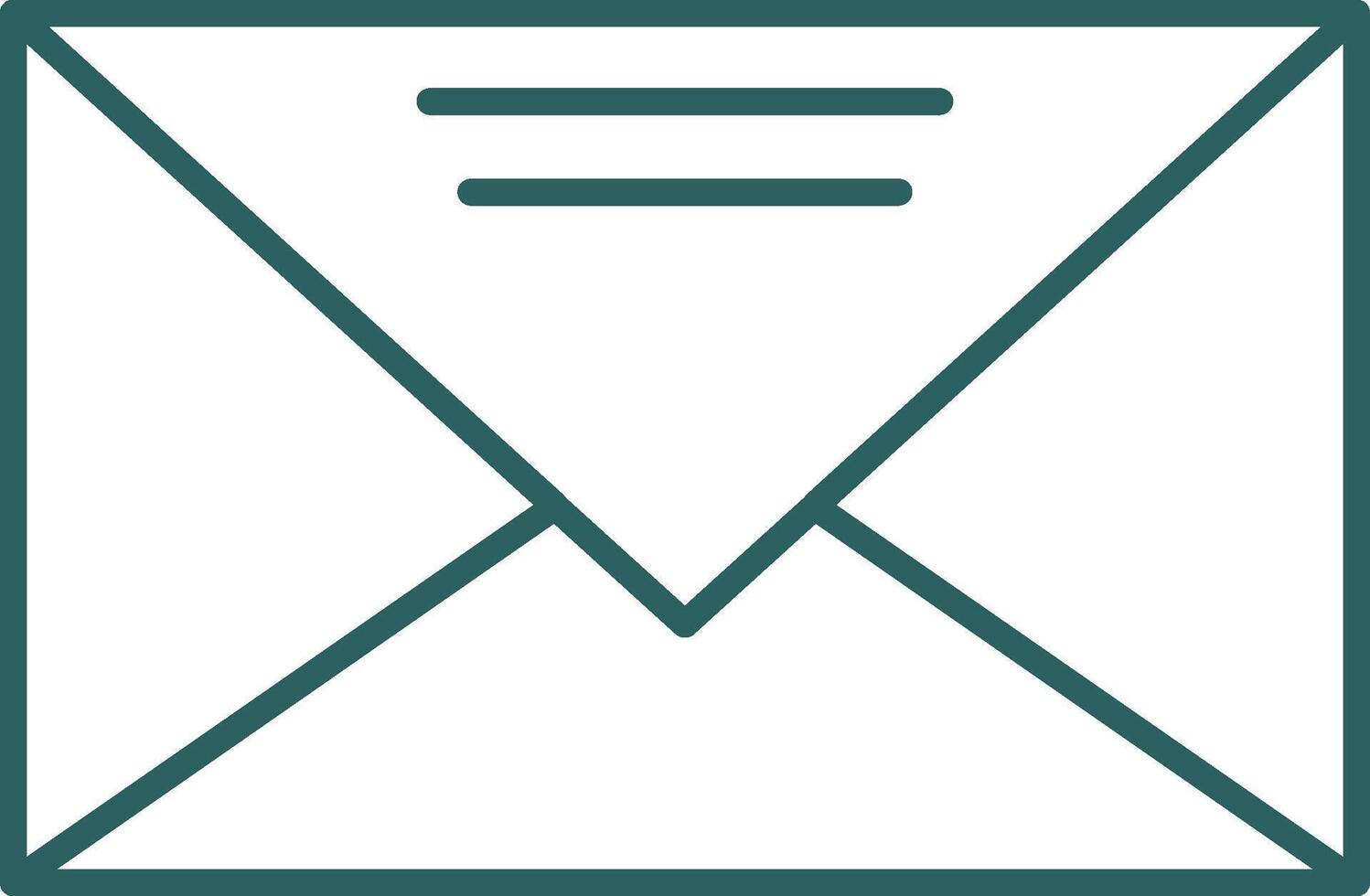 Mail Line Gradient Round Corner Icon vector