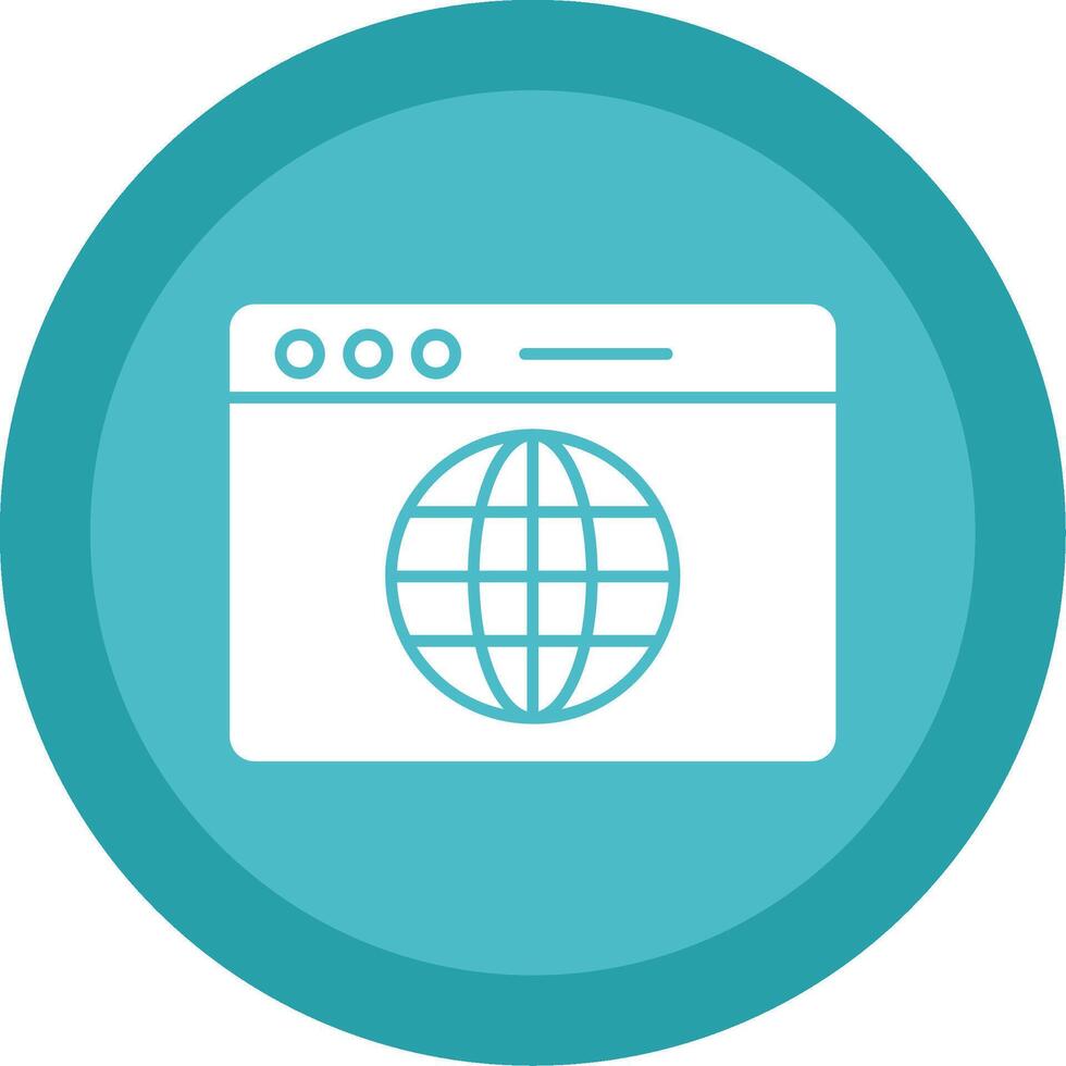 Web Glyph Multi Circle Icon vector