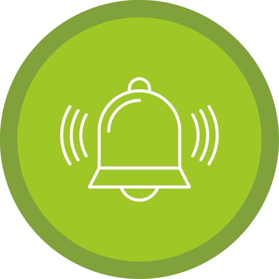 Bell Line Multi Circle Icon vector