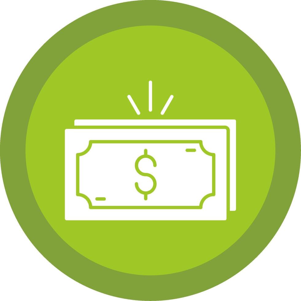 Money Glyph Multi Circle Icon vector