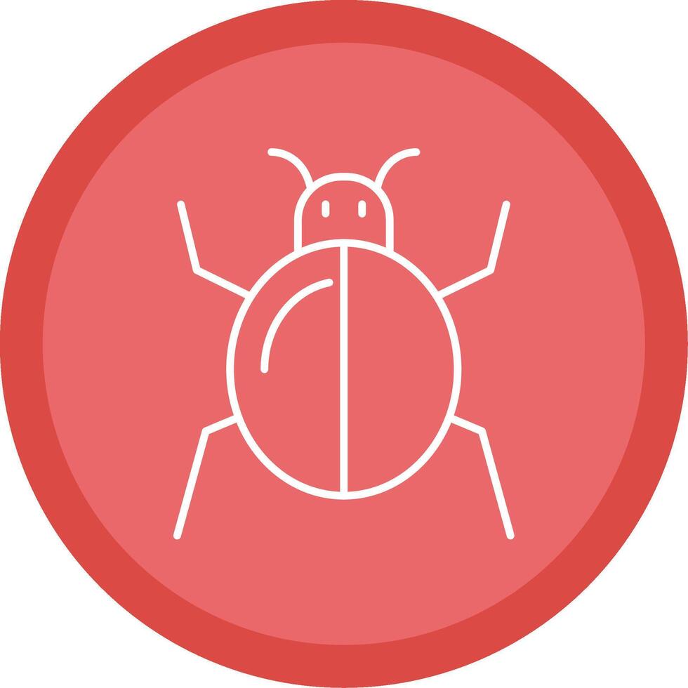 Bug Line Multi Circle Icon vector