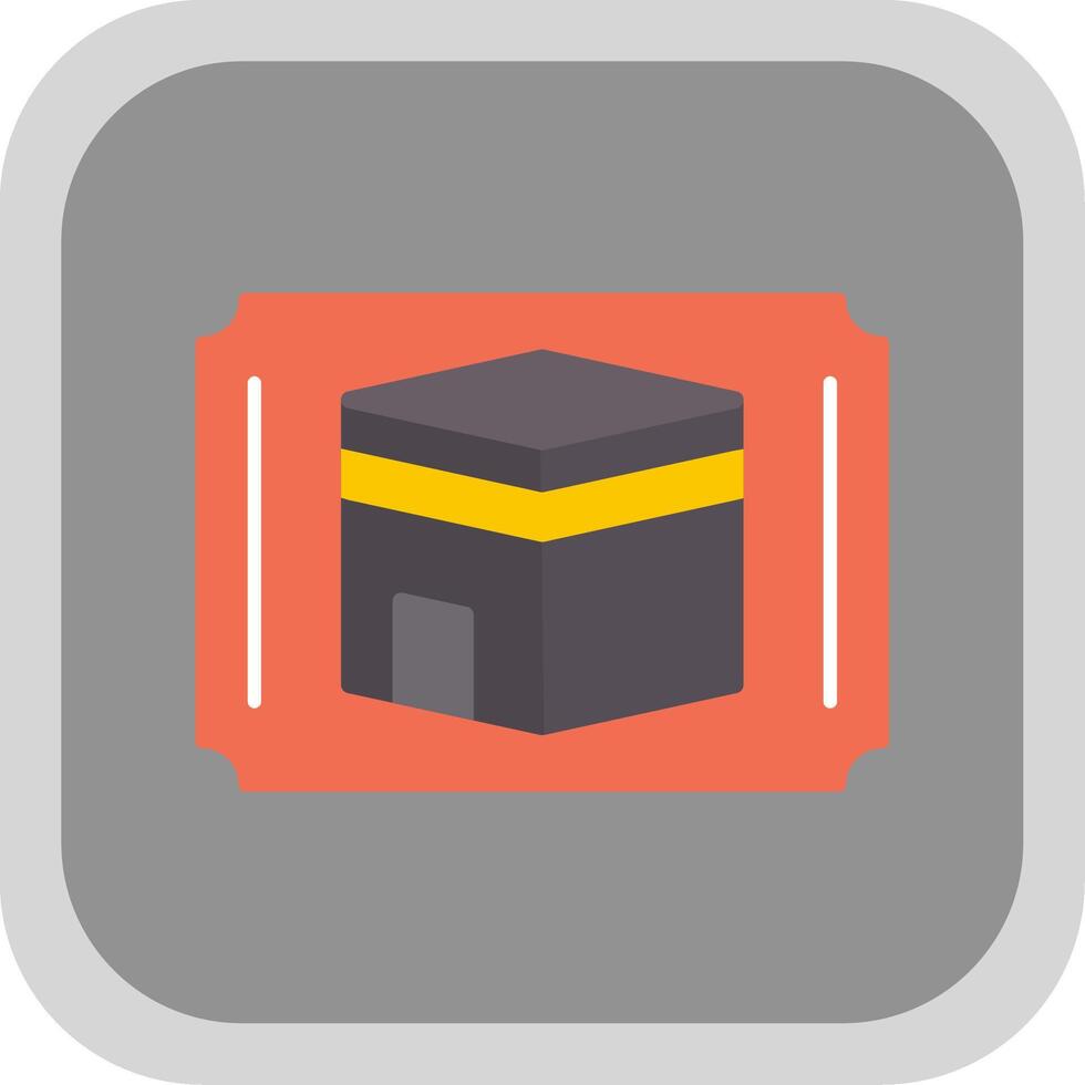 Decoration Flat Round Corner Icon vector