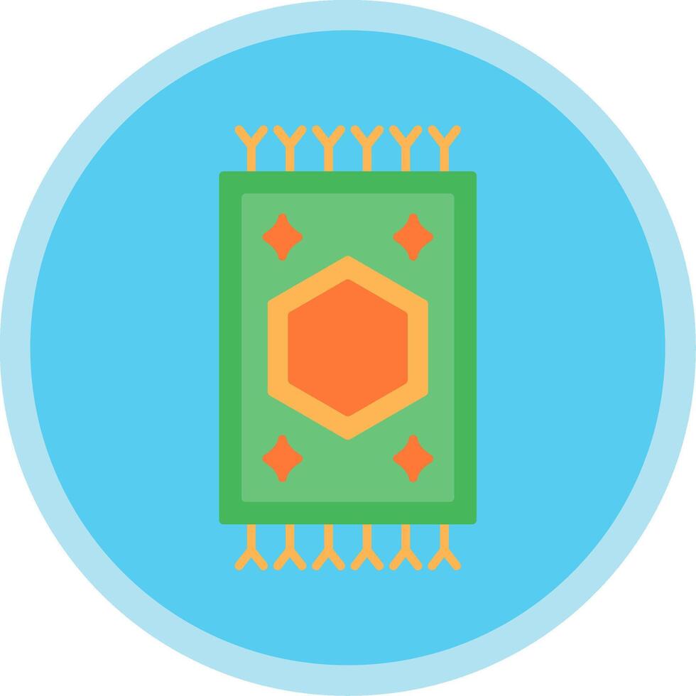 Carpet Flat Multi Circle Icon vector