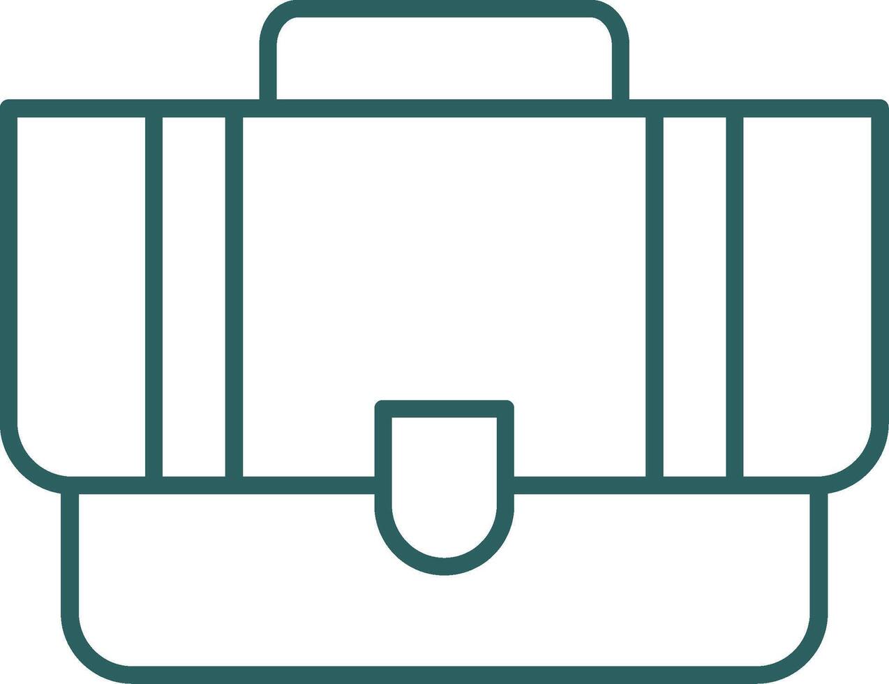 Briefcase Line Gradient Round Corner Icon vector