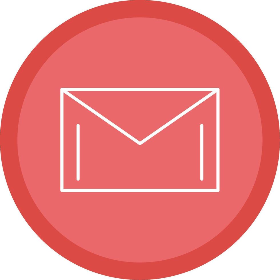 Mail Line Multi Circle Icon vector