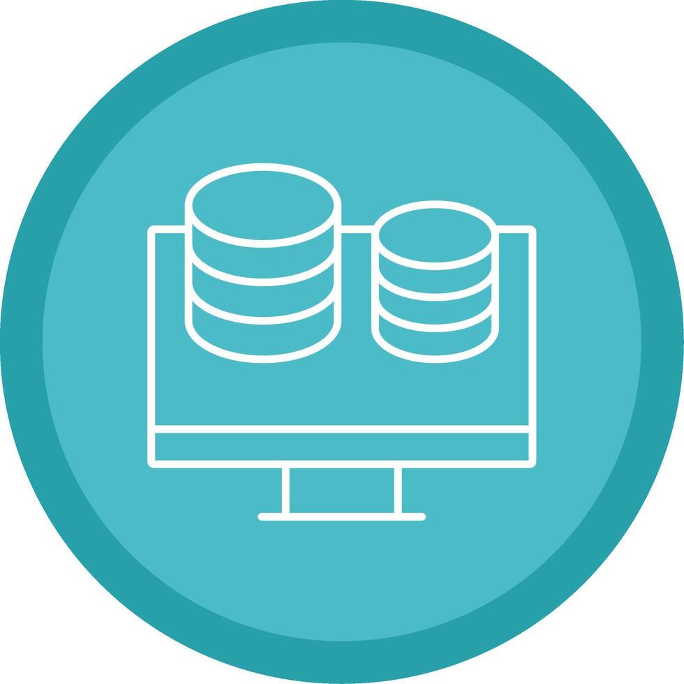 Finance Line Multi Circle Icon vector
