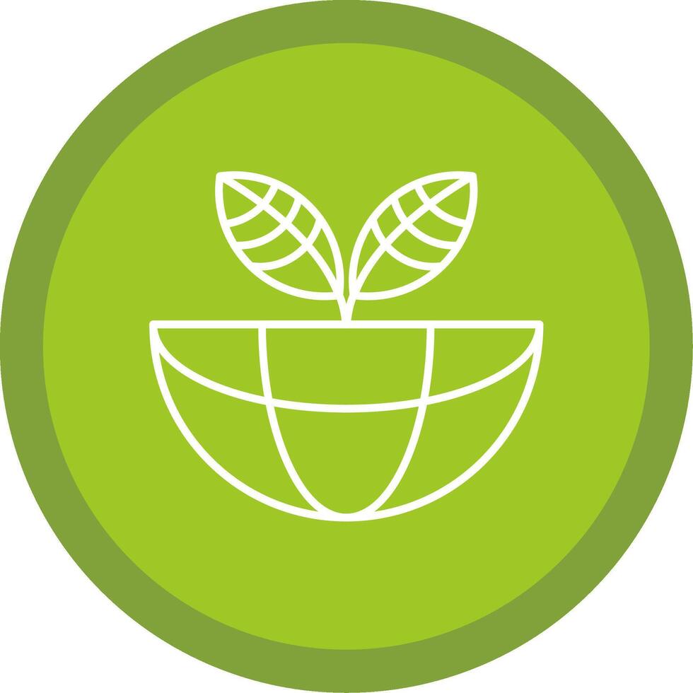 Ecosystem Line Multi Circle Icon vector