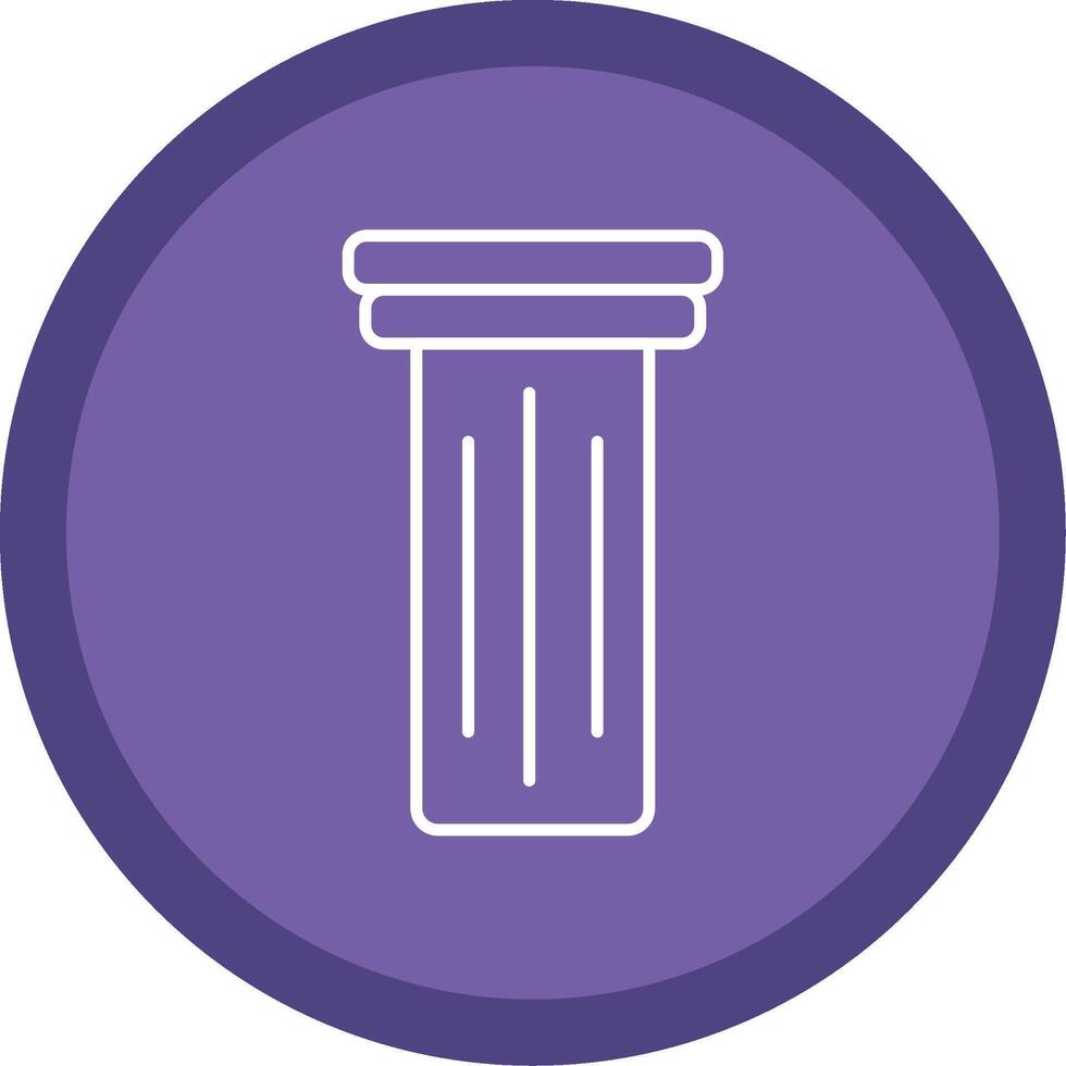 Pillar Line Multi Circle Icon vector