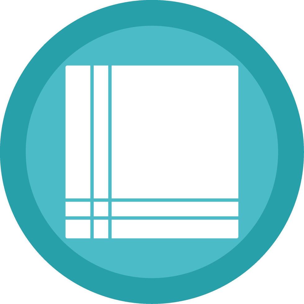 Handkerchief Glyph Multi Circle Icon vector