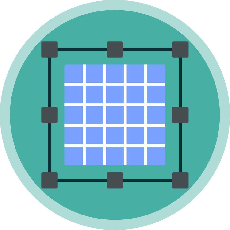 Grid Flat Multi Circle Icon vector