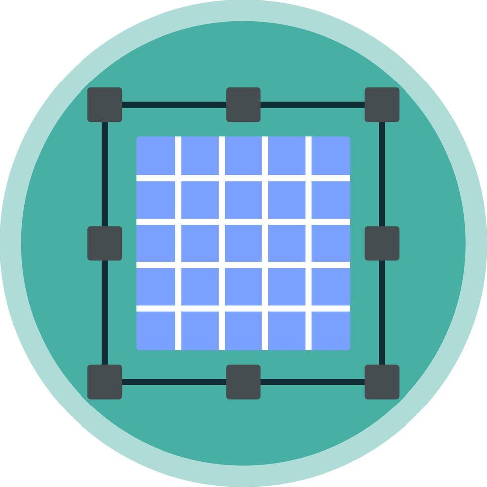 Grid Flat Multi Circle Icon vector