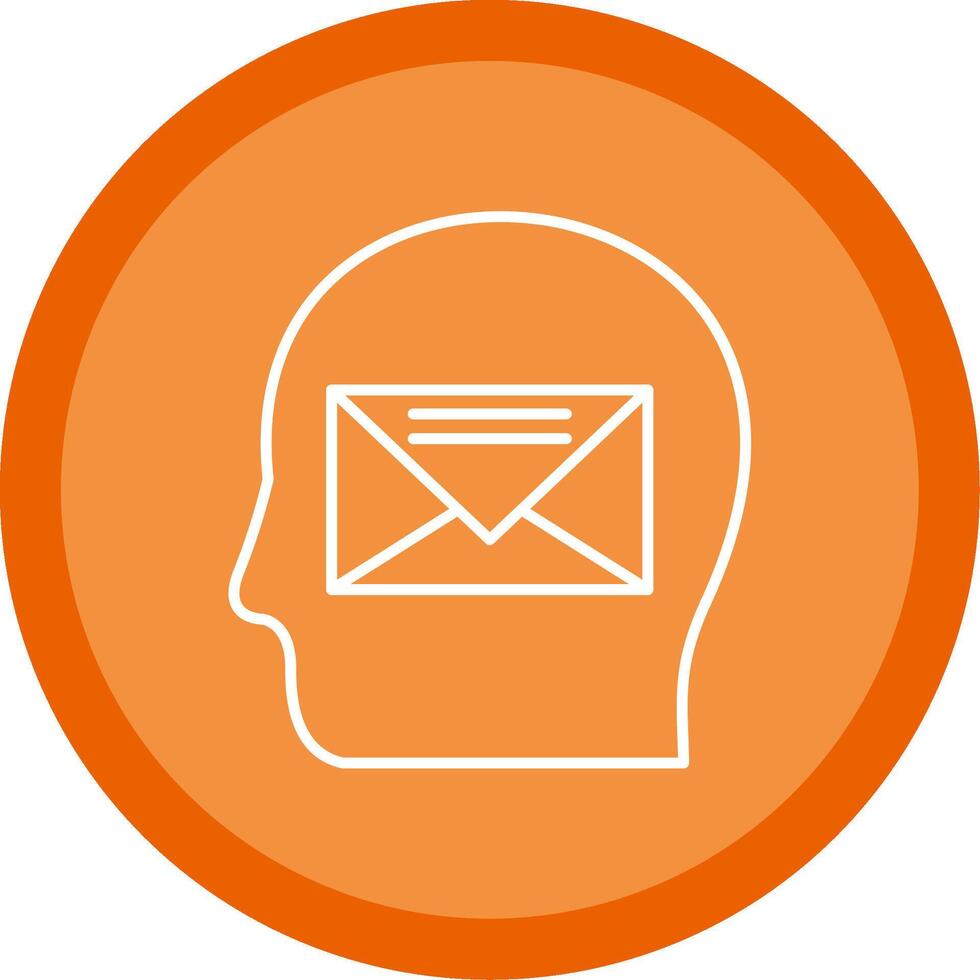 Email Line Multi Circle Icon vector