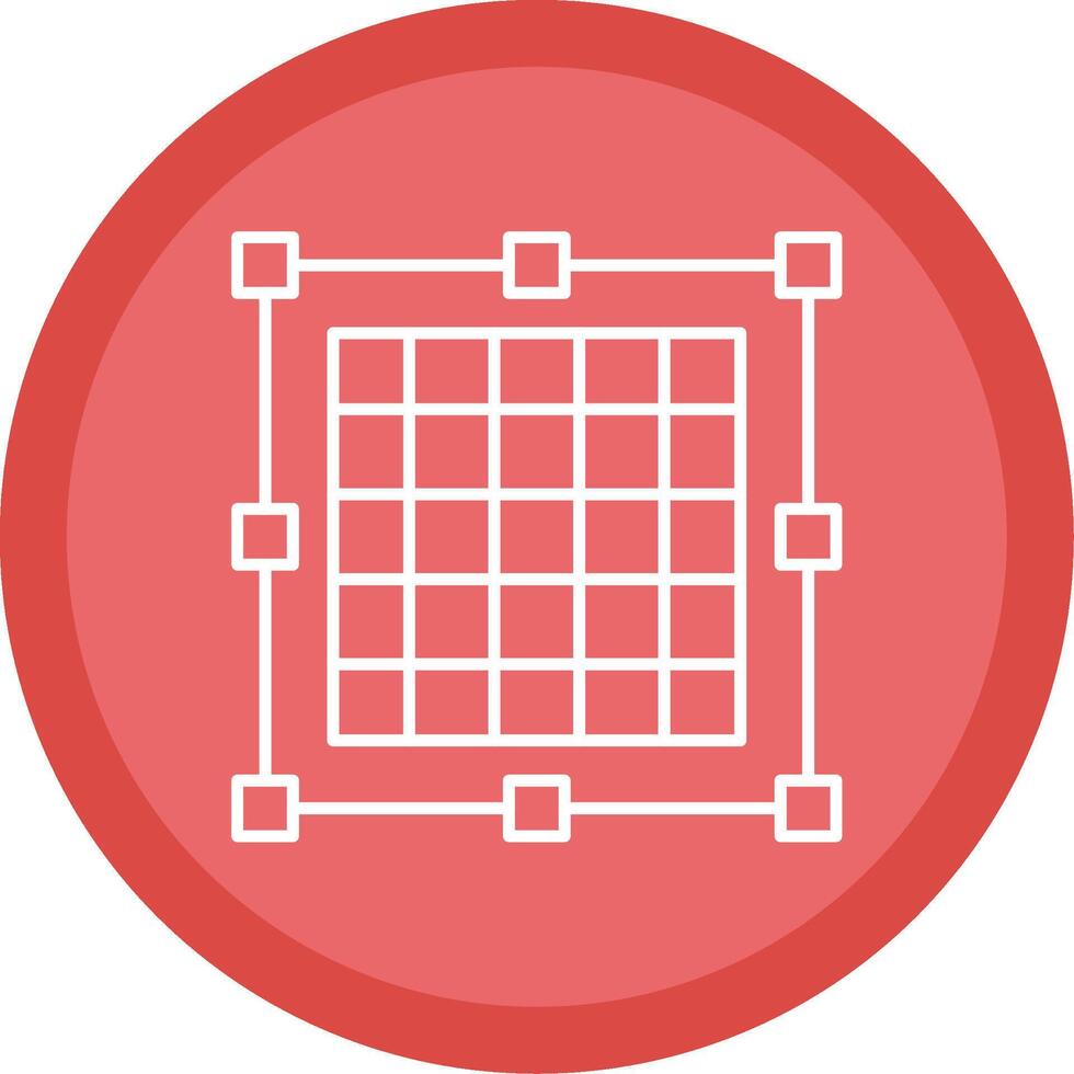 Grid Line Multi Circle Icon vector