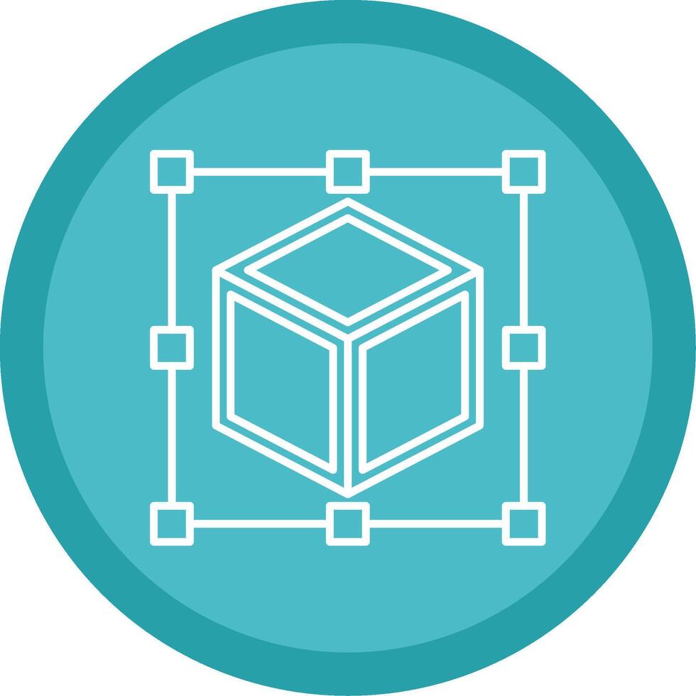 Scale Line Multi Circle Icon vector