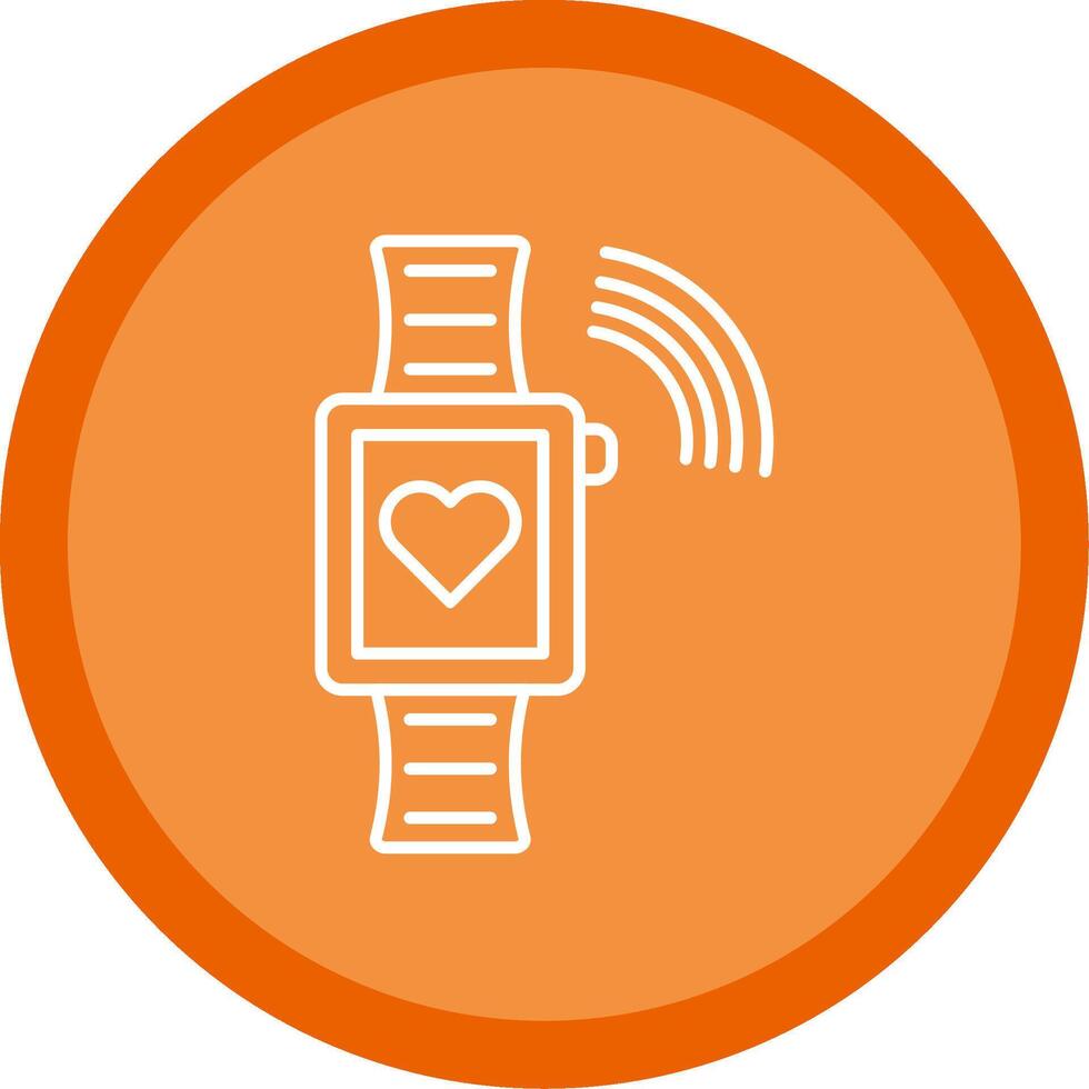 Smartwatch Line Multi Circle Icon vector