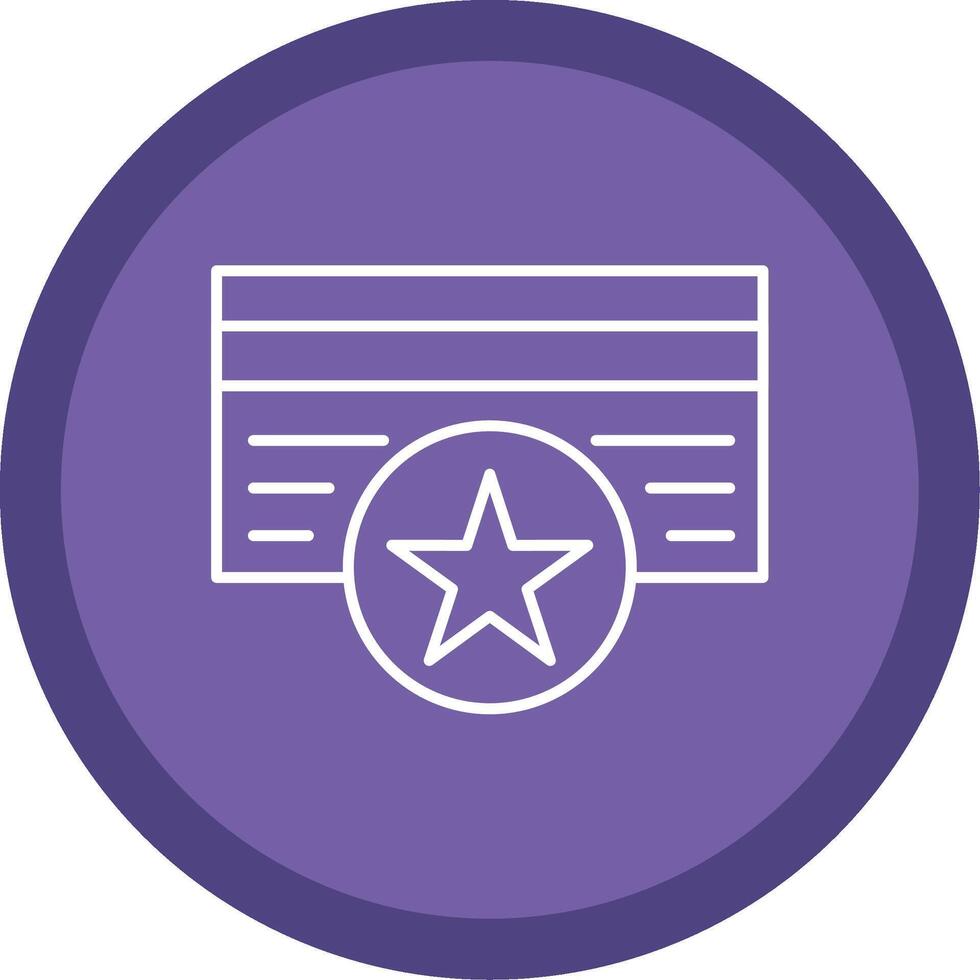 Member Card Line Multi Circle Icon vector