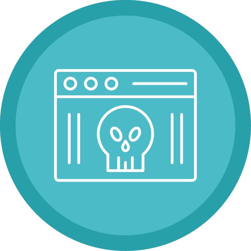 Webpage Line Multi Circle Icon vector