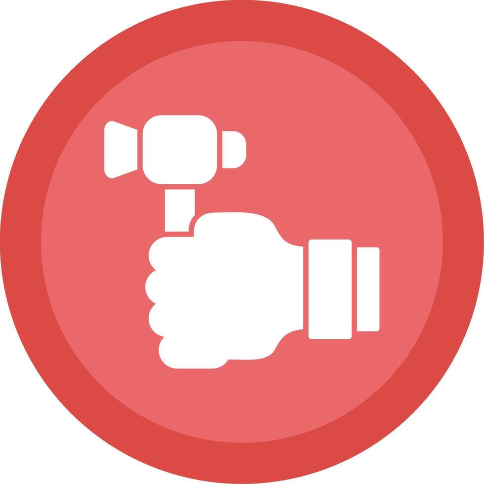 Labour Day Glyph Multi Circle Icon vector