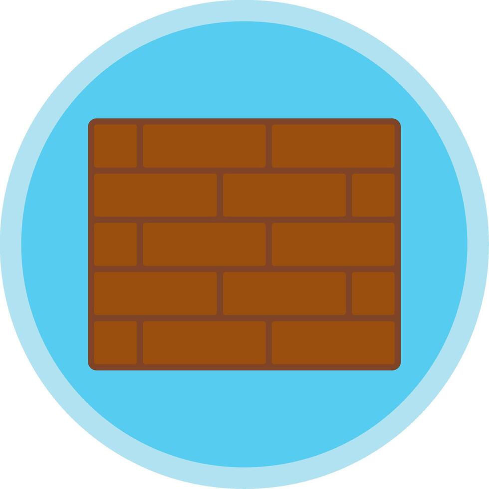 Brickwall Flat Multi Circle Icon vector