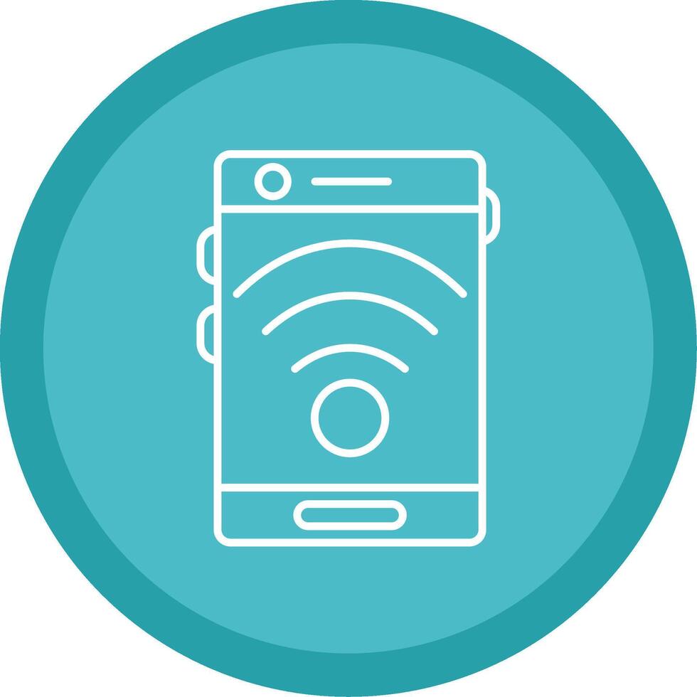 Signal Line Multi Circle Icon vector