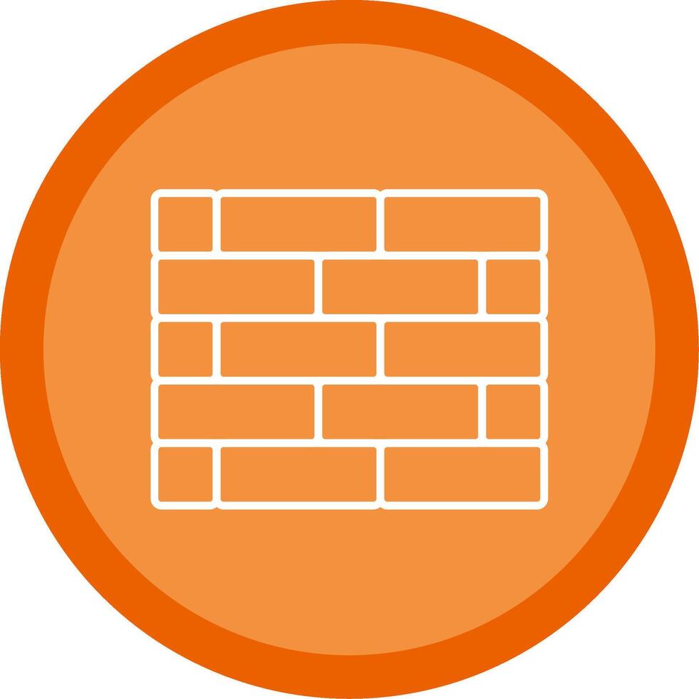 Brickwall Line Multi Circle Icon vector