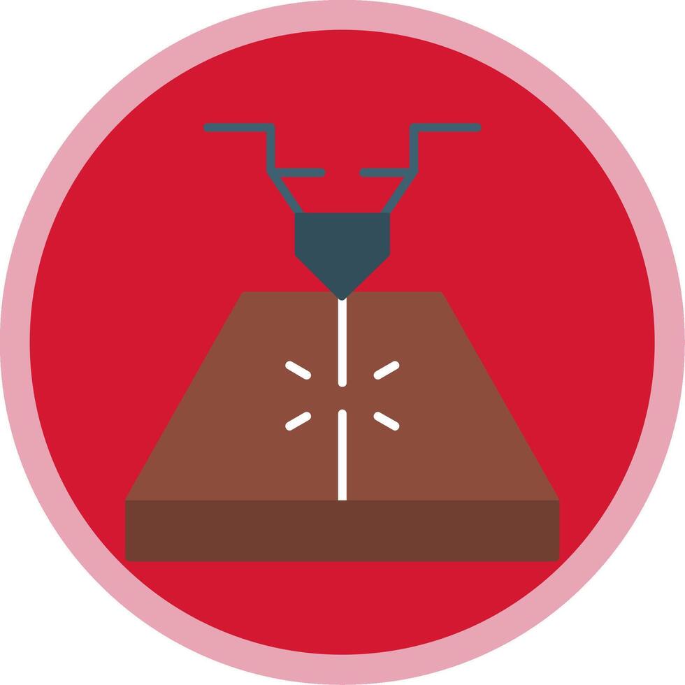 Laser Flat Multi Circle Icon vector