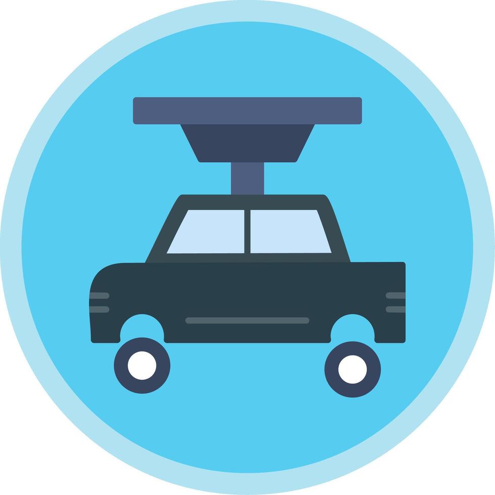 Car Repair Flat Multi Circle Icon vector