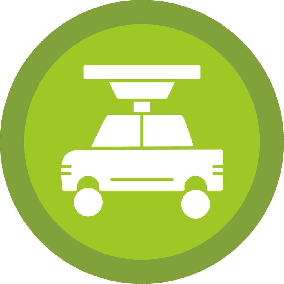 Car Repair Glyph Multi Circle Icon vector