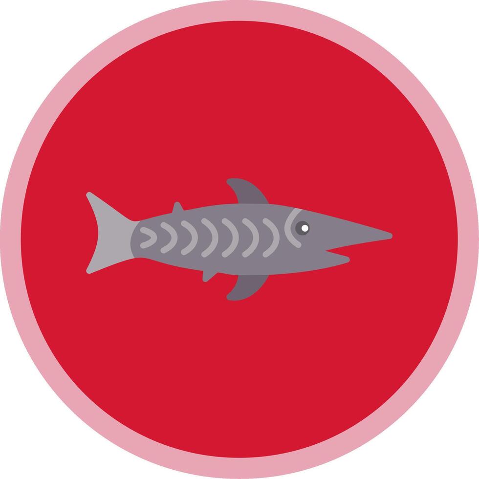 shark Flat Multi Circle Icon vector