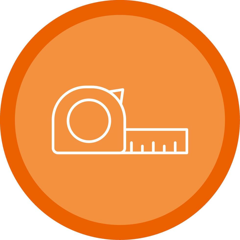 Measure Line Multi Circle Icon vector