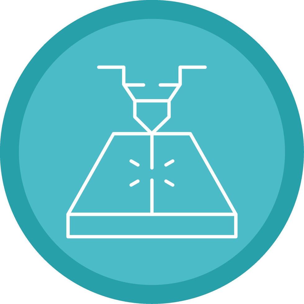 Laser Line Multi Circle Icon vector