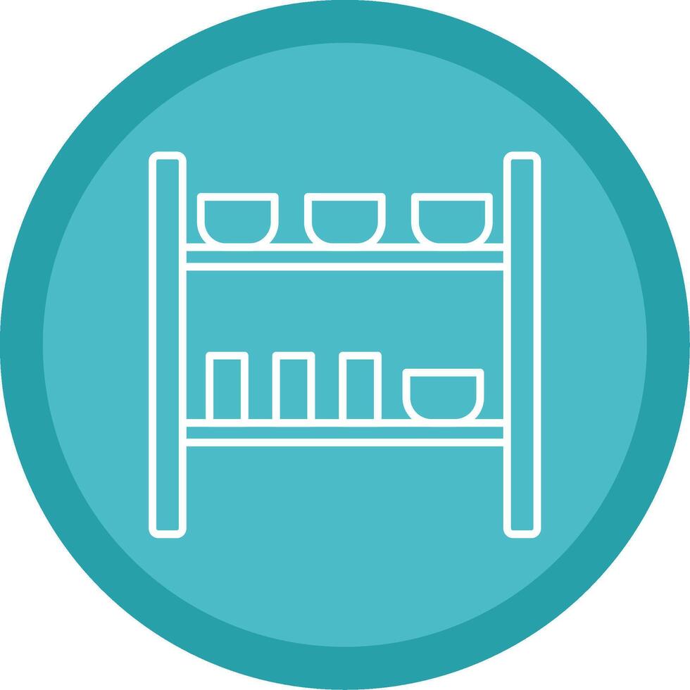 Rack Line Multi Circle Icon vector