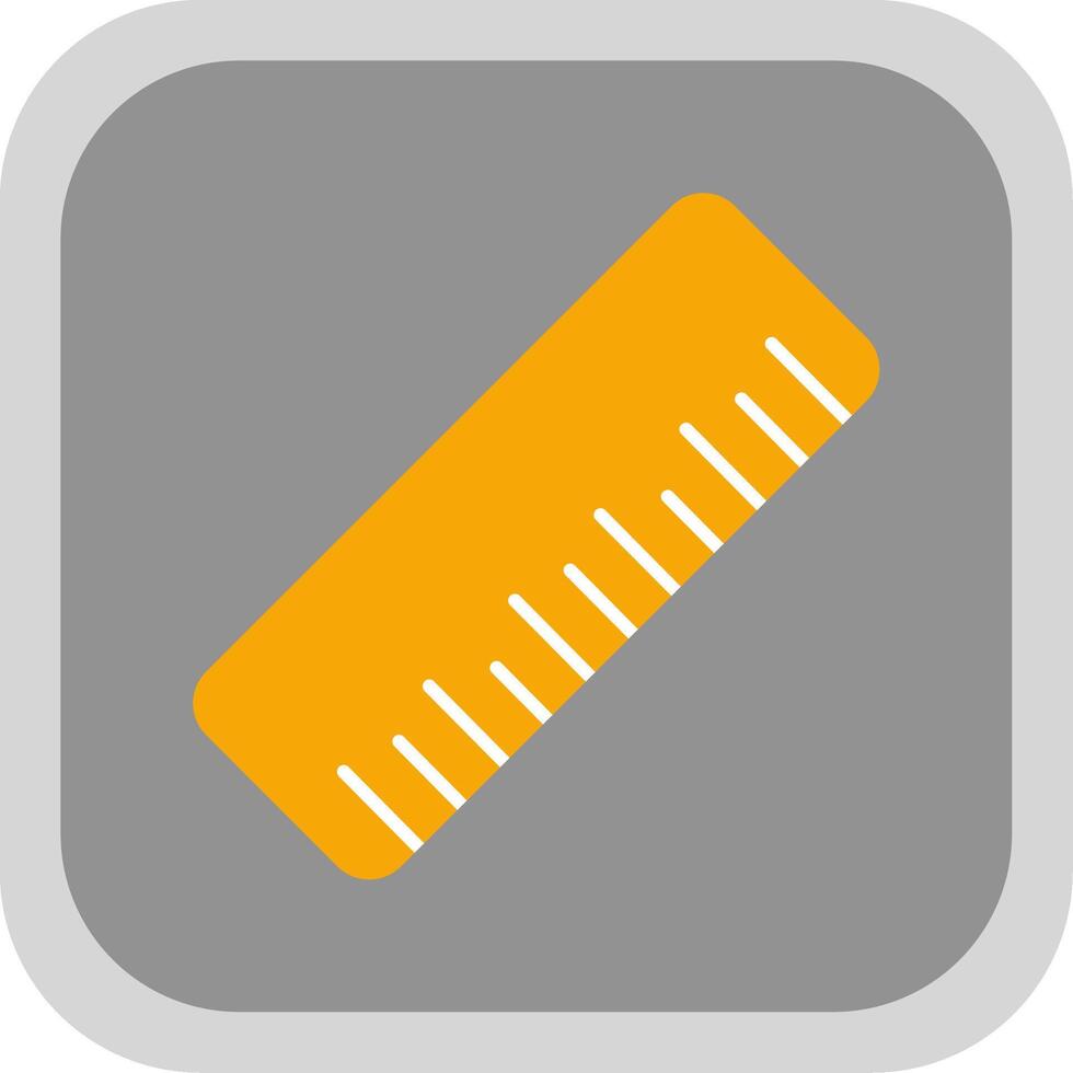 Rule Flat Round Corner Icon vector