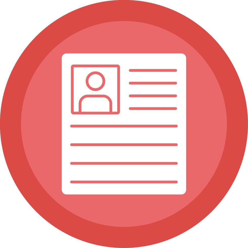 Curriculum Glyph Multi Circle Icon vector