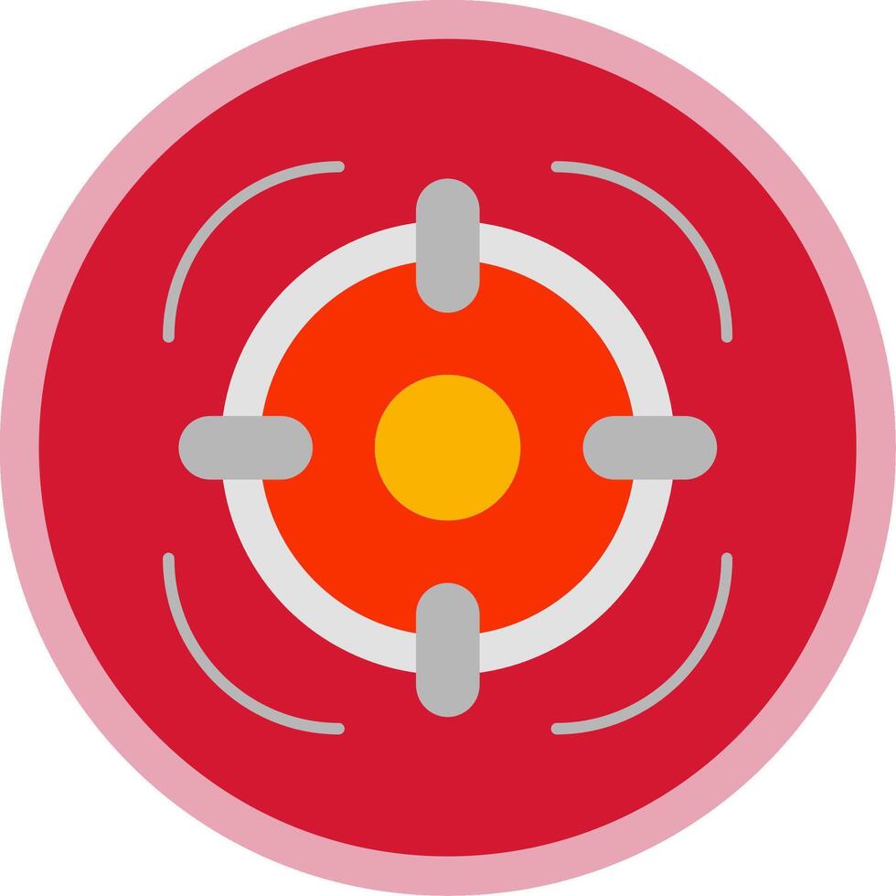 Target Flat Multi Circle Icon vector