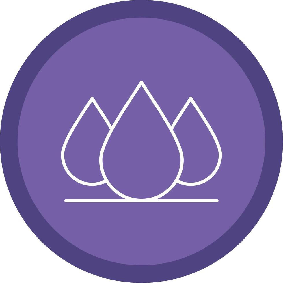 Water Drop Line Multi Circle Icon vector