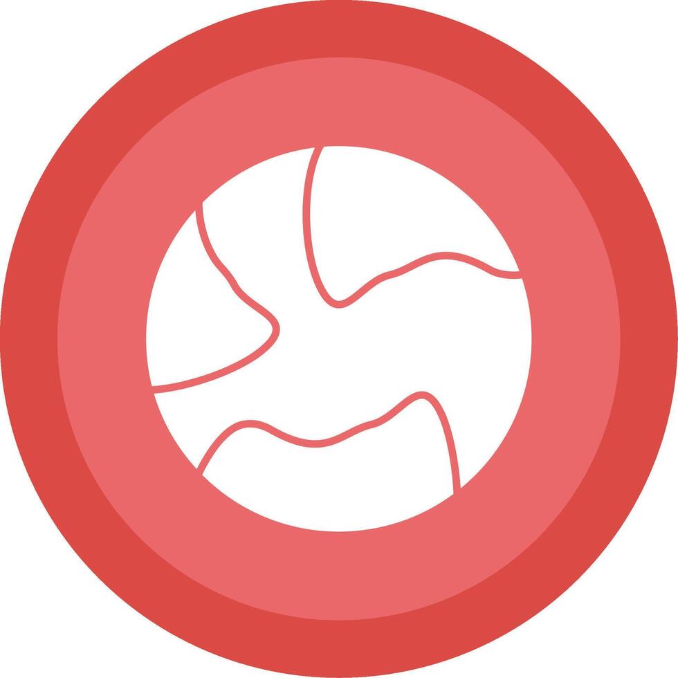 Earth Glyph Multi Circle Icon vector