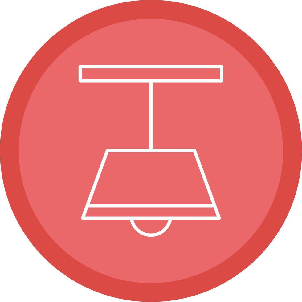 Ceiling Lamp Line Multi Circle Icon vector