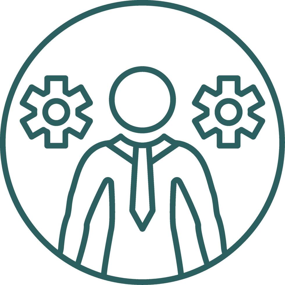 Business Line Gradient Round Corner Icon vector