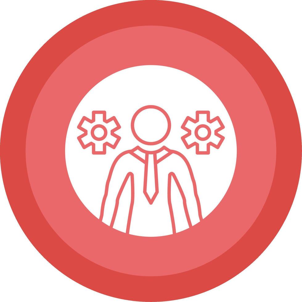 Business Glyph Multi Circle Icon vector