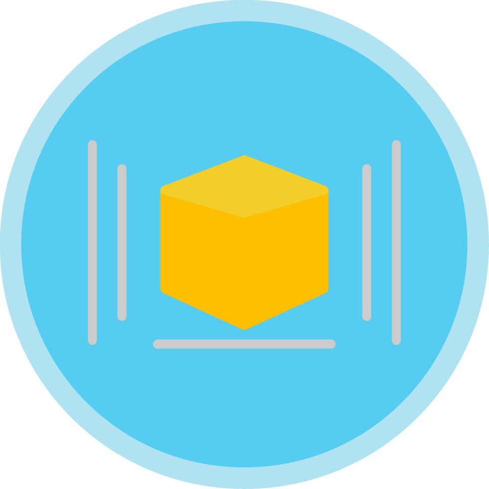 3d Modeling Flat Multi Circle Icon vector