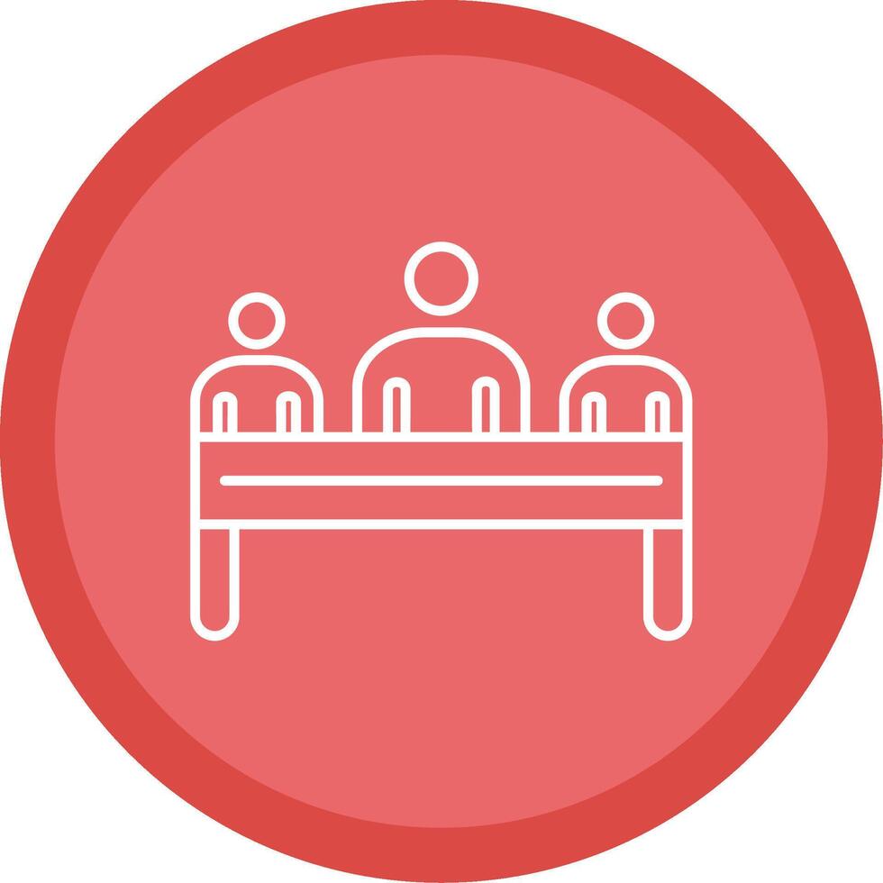Business People Line Multi Circle Icon vector