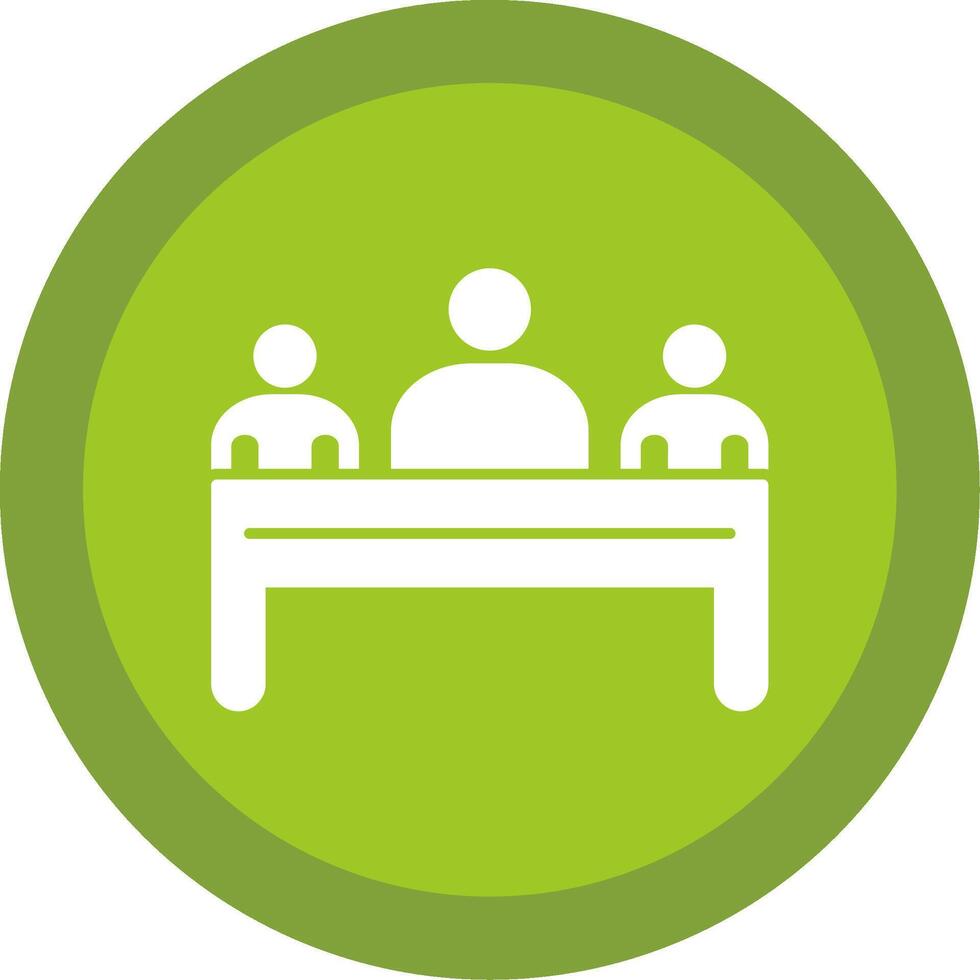 Business People Glyph Multi Circle Icon vector